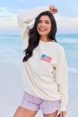 Live Free Cream Graphic Sweatshirt