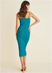 Strappy Midi Dress Teal