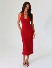 GRANGER MIDI DRESS RED CHERRY RED