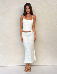 EMELYN MIDI SKIRT CREAM