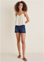 Naomi Denim Shorts Dark Wash