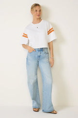 Bridget Crochet Varsity Tee