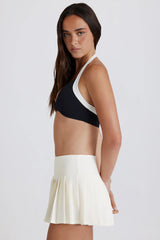 Soft Active Low Rise Pleated Tennis Skort in Coconut