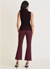 Plaited Tank Sweater Wine