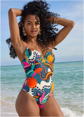 Bermuda Underwire One Piece Retro Chicka Combo