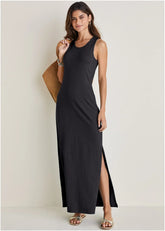 Tank Maxi Dress Jet Black