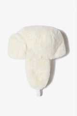 Faux Fur Trapper Hat in Ice