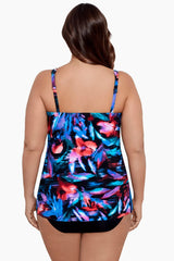 Plus Size Mirage Tankini Top in Fuego Floral