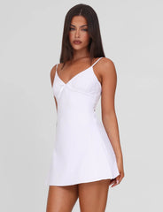 WINNIE MINI DRESS WHITE