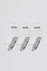 Pilates 3 Pack Socks Bundle in White
