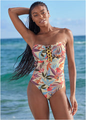 Bold Bandeau One Piece Tropic Chill
