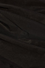 Metallic Ruched Cut Out Flared Jumpsuit in Black
