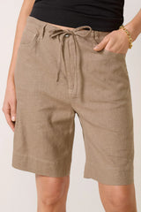 Simone Linen Drawstring Short