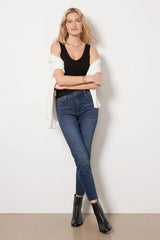 Ribbed V Slim Tank