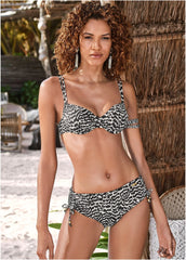 Double Strap Underwire Top Electric Wave