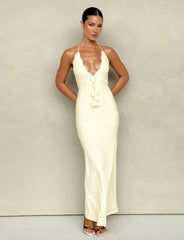 DEENA MAXI DRESS YELLOW LEMON