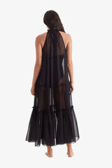 Oceana Dress Black Paradise Chiffon