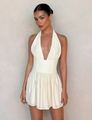 CALISTA MINI DRESS YELLOW BUTTER