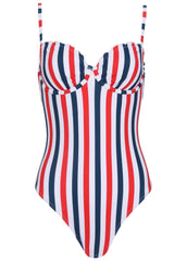 Bermuda Underwire Swimsuit Americana Stripe Large