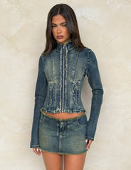OPHELIE JACKET BLUE DENIM BLUE DENIM