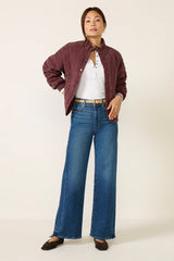 Cranberry Juice Quilted Jacket