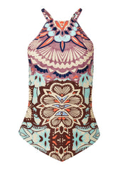 Hanky Hem High Neck Tankini Top Summer Sands