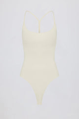Cut Out Bodysuit in Oat