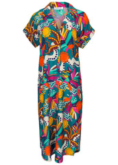 Maxi Button Down Retro Chicka Boom