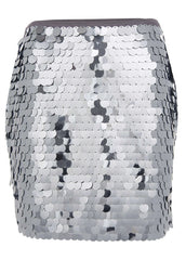 Mirror Ball Mini Skirt Mirrored Mesh Sequins