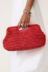 Beckett Raffia Clutch