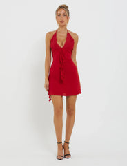 DEENA DRESS RED