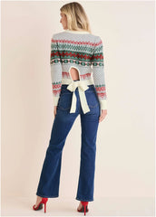 Fair Isle Sweater Red Green Multi