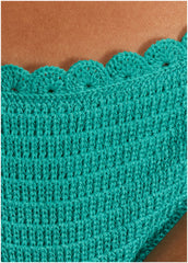 Crochet Bali Bikini Bottom Tropical Green