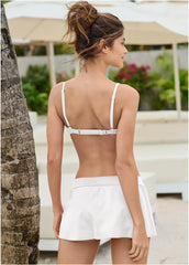 Push Up Bikini Top Pearl White