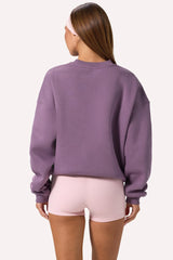 Oversized Crew Neck Jumper in Dusk