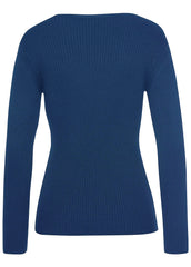 Zip Up Sweater Blue