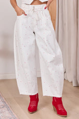 Eileen Bow Printed Barrel Jeans FINAL SALE