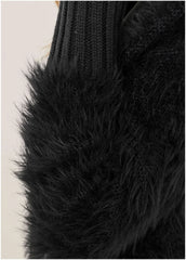 Eyelash Cardigan Jet Black