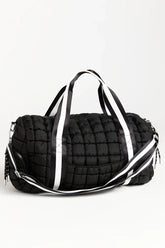 Haylie Active State Black Quilted Duffle Bag SALE