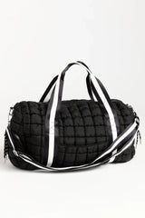 Haylie Active State Black Quilted Duffle Bag SALE