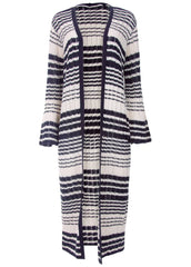 Stripe Duster Navy Multi