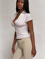 VALERIE SHORT SLEEVE SHIRT GREY
