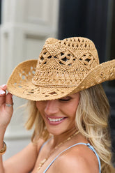 Americana Tan Straw Cowboy Hat