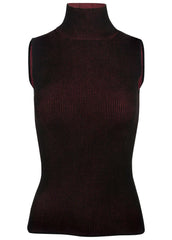 Plaited Tank Sweater Wine