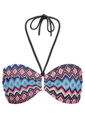 Shapely Ruched Bandeau Top Dancing Diamonds