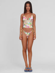 FINLEA TANKINI TOP PAISLEY BORDER