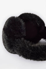 Faux Fur Earmuffs in Black