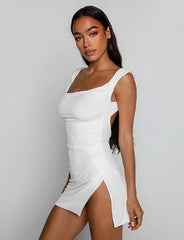 JOSLIN DRESS WHITE
