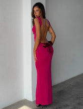 ZITA DRESS RED SALSA DEEP RED