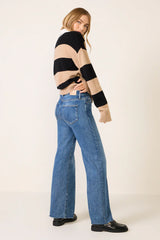 Anessa 31 w Raw Hem Wide Leg Jean